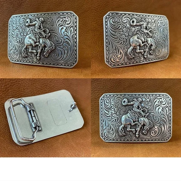 Accessories | New Rodeo Rider Cowboy On Horse Belt Buckle  display picture 3